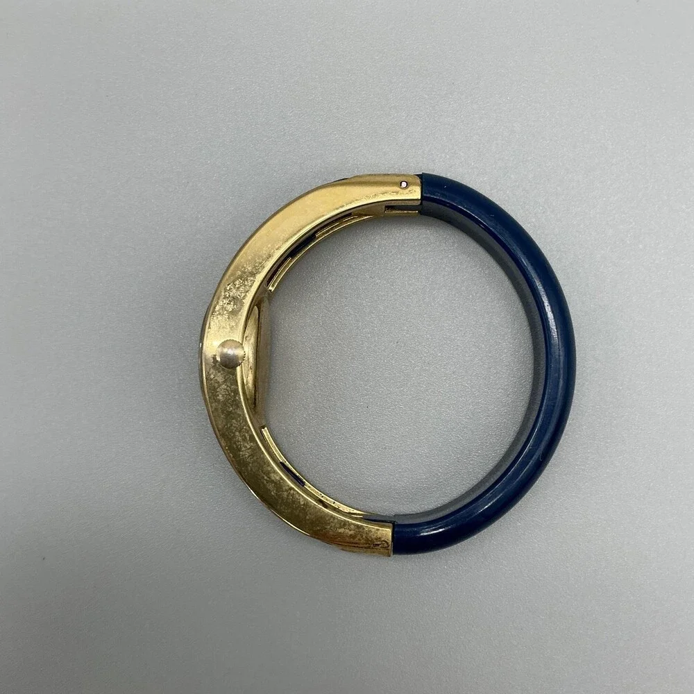 Vintage Lucerne Womens Watch 18mm Blue Dial Gold Tone Swiss Manual Wind 6.25